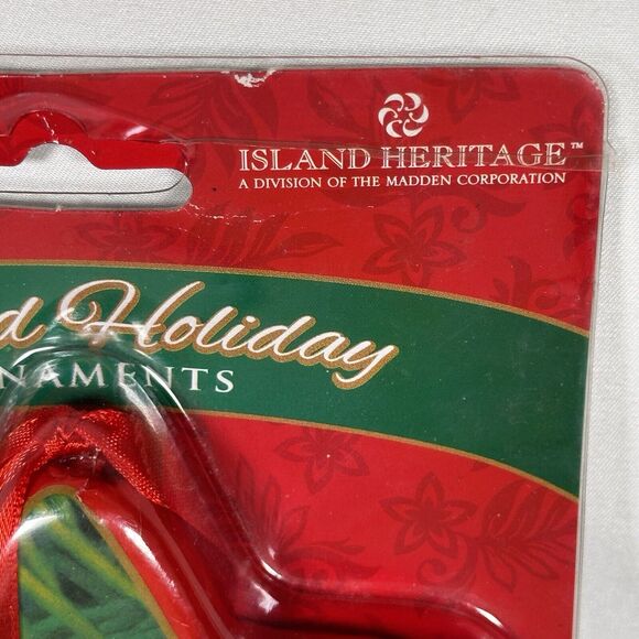 Hawaiian Tropical Holiday Star Christmas Ornaments Set of 3 Island Heritage Cute - Picture 6 of 8